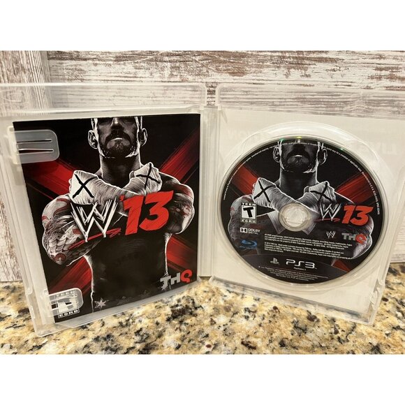 WWE '13 (Sony PlayStation 3, 2012) COMPLETE CIB PS3 - Picture 3 of 3